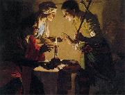 Hendrick ter Brugghen Selling His Birthright painting